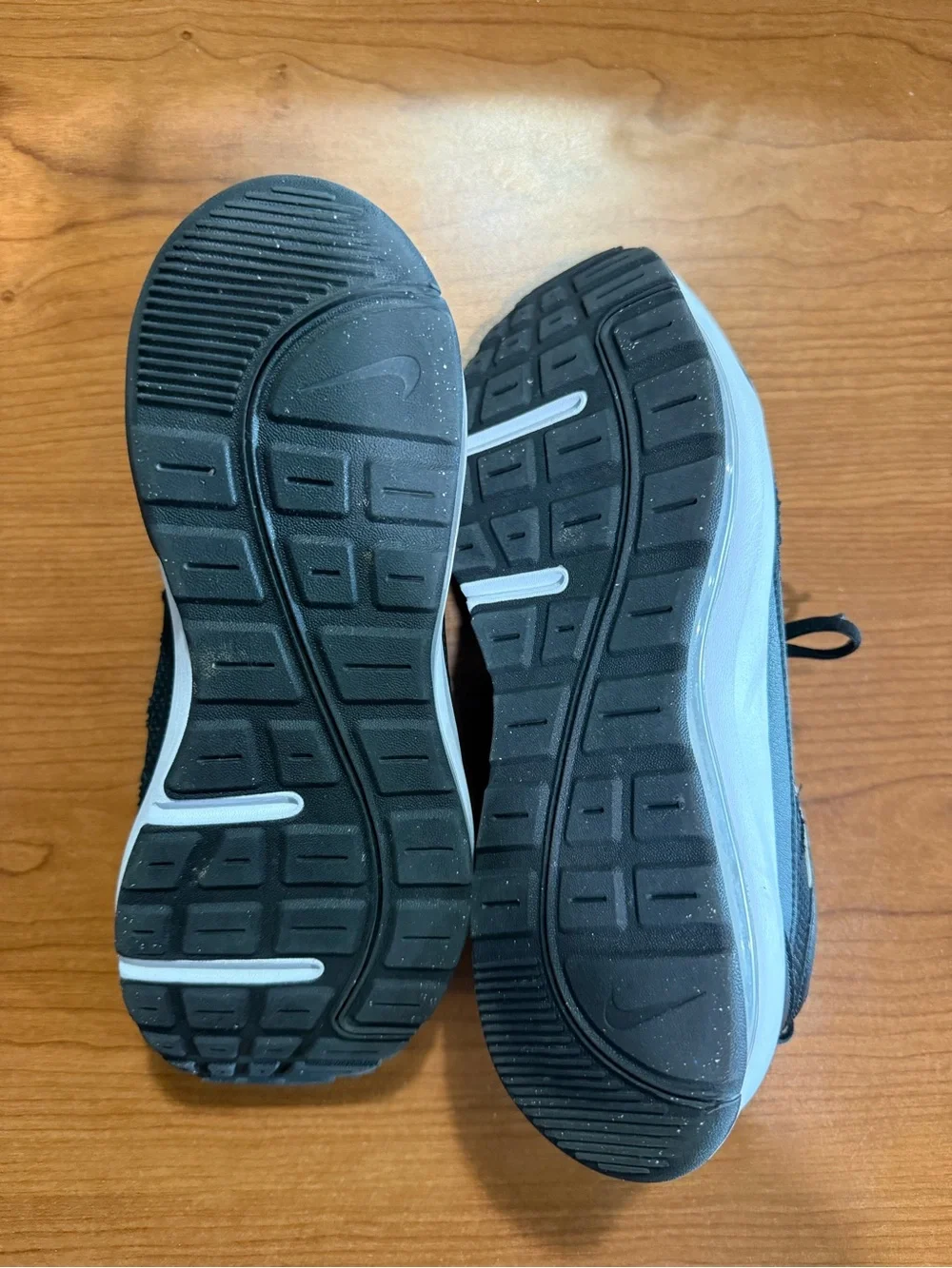 Nike Black Athletic Sneakers with Red Innersoles